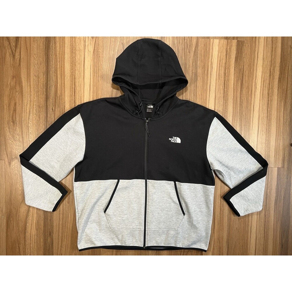 The North Face Tech Full Zip Hoodie Mens XXL Black/Gray